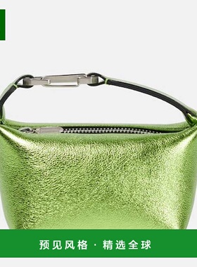 1h可退 香港直邮EÉRA 女士 Moonbag 金属感皮革手包 green绿色 舒