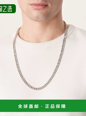 香港直邮ASOS 男士 设计锁链项链(银色) metal金属色 舒适时尚