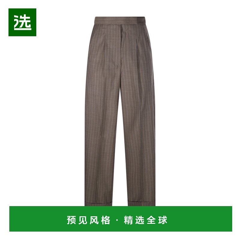 香港直邮MAX MARA 女士休闲裤 2611131151600001 SS2026 卡其色,女装/女士精品,休闲裤,淘宝优惠券,粉丝福利购,淘宝优惠卷