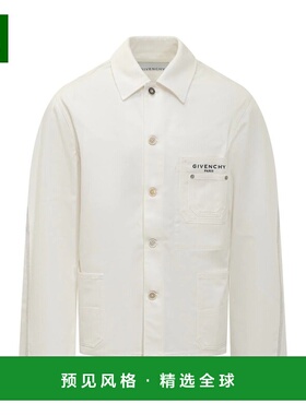 香港直邮GIVENCHY 男士夹克 BM01F95171100 SS2026 白色 Denim Co