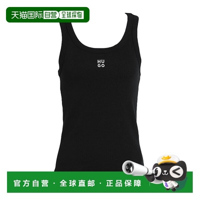 1h可退 香港直邮HUGO 雨果 女士 背心上衣 black黑色 舒适时尚