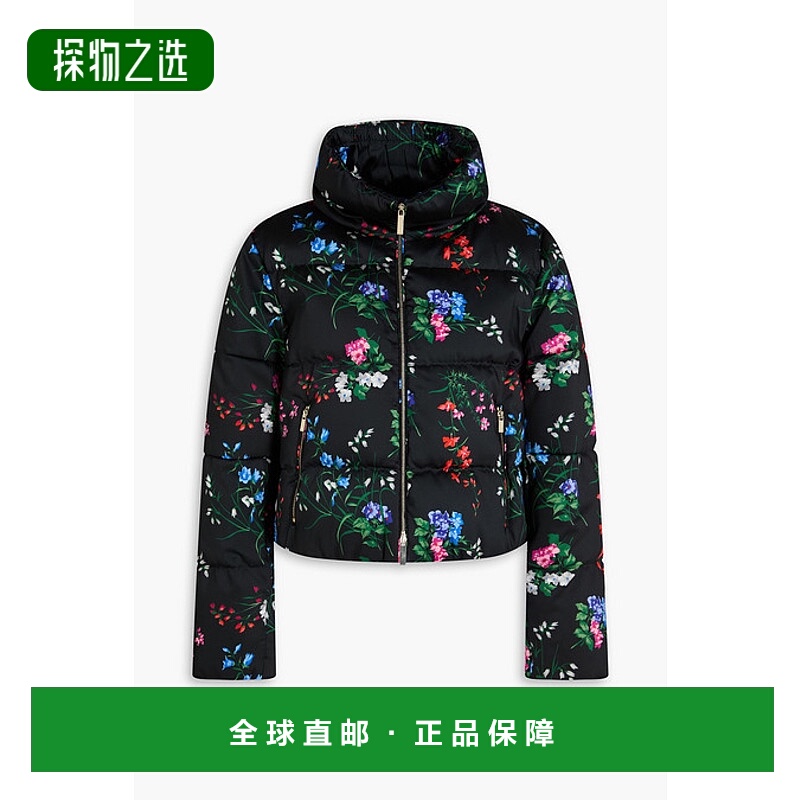 香港直邮CAROLINA HERRERA 女士 绗缝印花羽绒夹克 C2311N602PCBM