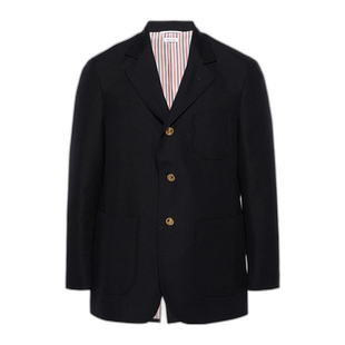 香港直邮Thom Browne 翻领羊毛西装外套 MJU568AF0582