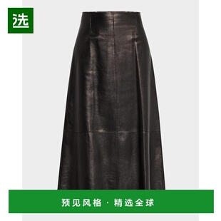 1h可退 【美国直邮】Lafayette 148 New York 真皮 A 字型中长半