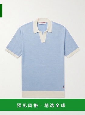 1h可退 香港直邮Orlebar Brown 男士 Horton 修身羊毛棉混纺Polo