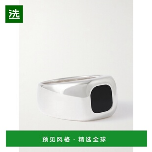 1h可退 香港直邮Sophie Buhai 女士 Godfather 银色玛瑙戒指 R22R