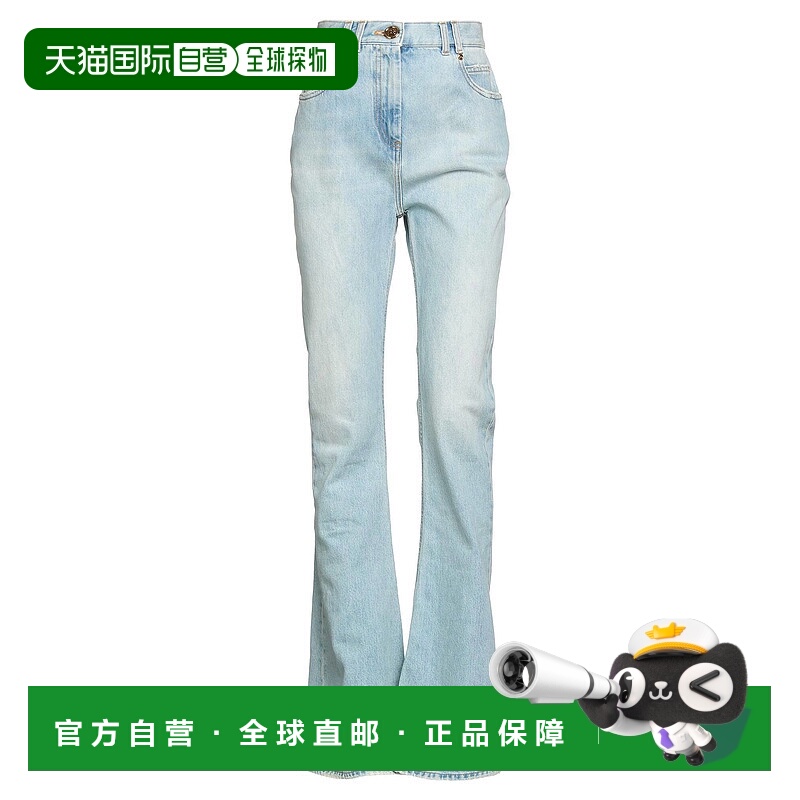 1h可退 香港直邮Balmain 巴尔曼 女士 牛仔长裤 blue蓝色 舒适时