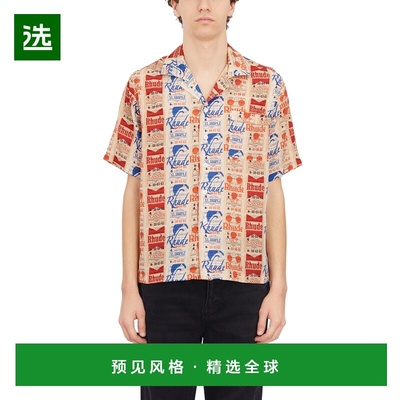 1h可退 香港直邮Rhude 男士 STAMPATA 衬衫(SETA) HRHSS24SR10174
