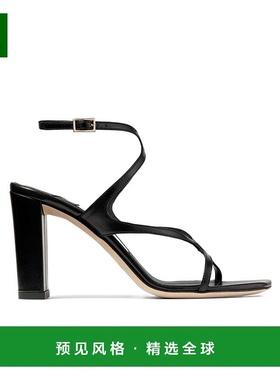 香港直邮Jimmy Choo logo标识露趾高跟凉鞋 AZIE85NAP