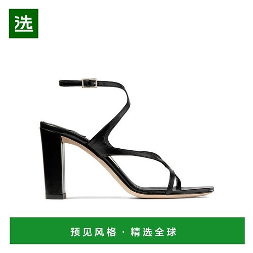 香港直邮Jimmy Choo logo标识露趾高跟凉鞋 AZIE85NAP
