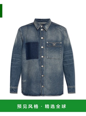 香港直邮MISBHV 男士衬衫 251M4030WASHEDBLACK AW2025 深蓝色