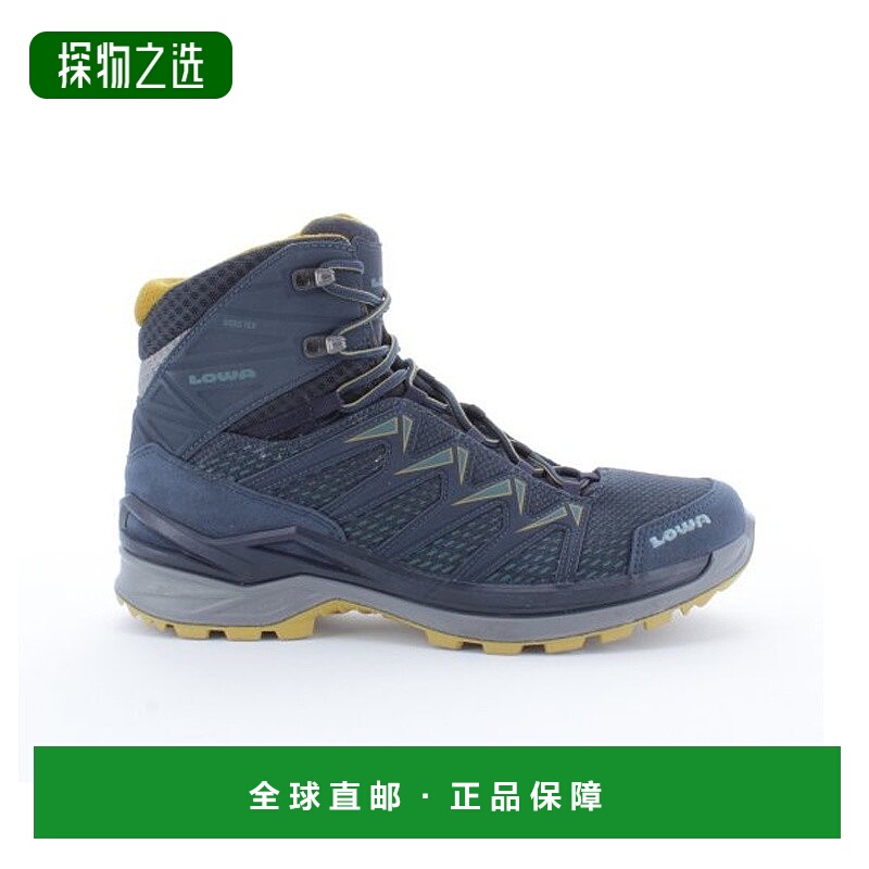 欧洲直邮LOWA INNOX PRO GTX MID男士蓝色防水科技面料登山鞋