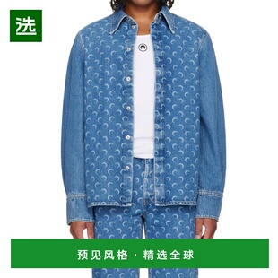 香港直邮Marine Serre 无弹牛仔衬衫 USI035ACDEN0002