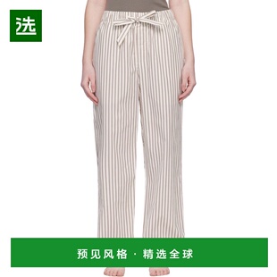 1h可退 香港直邮Tekla 女士 灰白色 & 棕色睡裤 PPLPANTS1