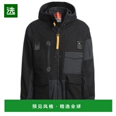 1h可退 25WMPMJKWG0 黑色聚酯羊毛大衣 香港直邮Parajumpers 男士