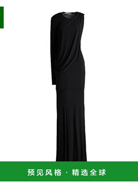 1h可退 香港直邮ANDREĀDAMO 女士 单肩连衣裙 black黑色 舒适时尚