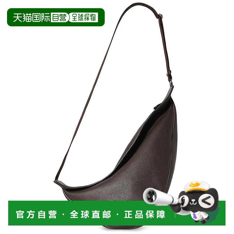 1h可退 香港直邮The Row 男士 棕色大号 Slouchy Banana 斜挎包 W