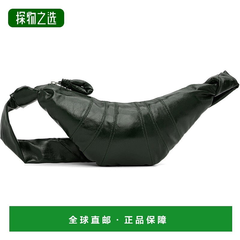 1h可退 香港直邮Lemaire 男士 绿色小号 Croissant 单肩包 BG0003