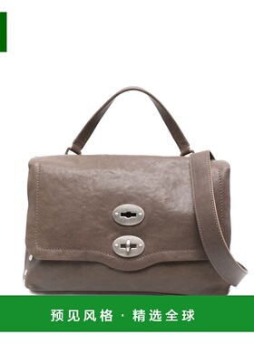 1h可退 香港直邮Zanellato 女士 POSTINA TABACCO BABY 皮革手袋