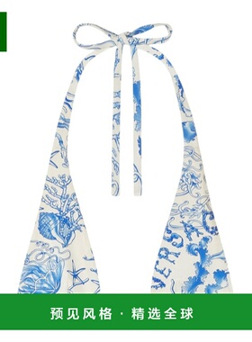 香港直邮Versace Underwater Barocco比基尼上衣 10181271A15489