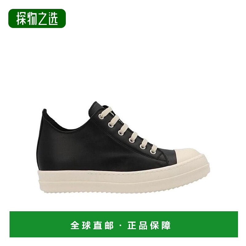 香港直邮Rick Owens 低帮系带皮质休闲运动鞋 RP01B4891LPO9111