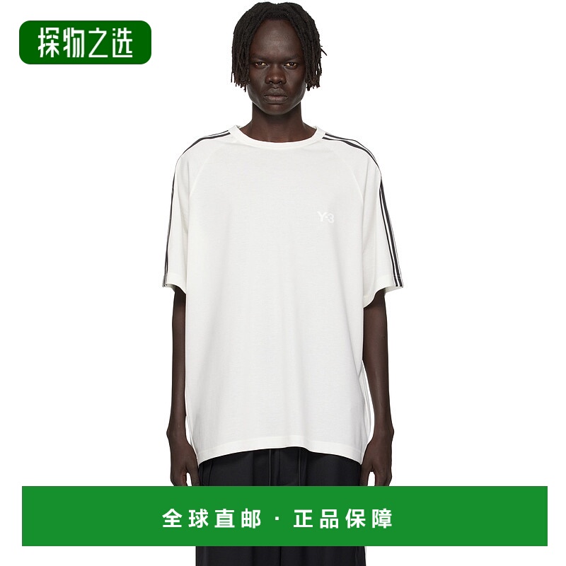 香港直邮Y-3 男士 白色 Short Sleeve 3-Stripes T 恤 JY8187针织