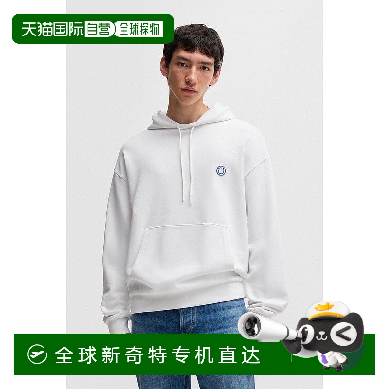 欧洲直邮HUGO BOSS雨果 HUGO BLUE 男士白色棉质卫衣