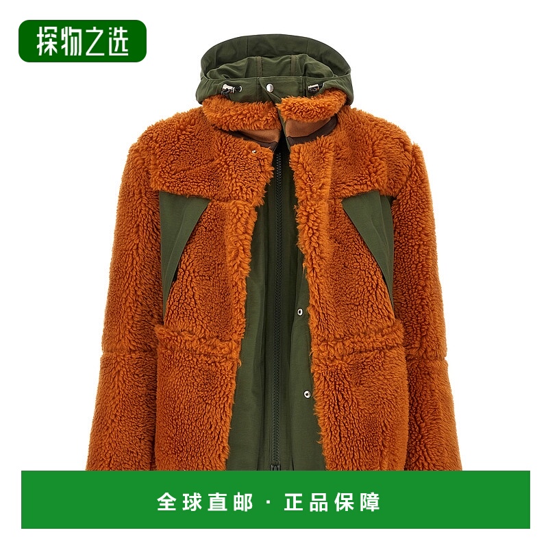 1h可退 欧洲直邮sacai 男士 夹克衫羊毛外套男装