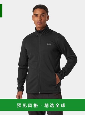 欧洲直邮Helly Hansen 男士黑色聚酯Versalite抓绒夹克