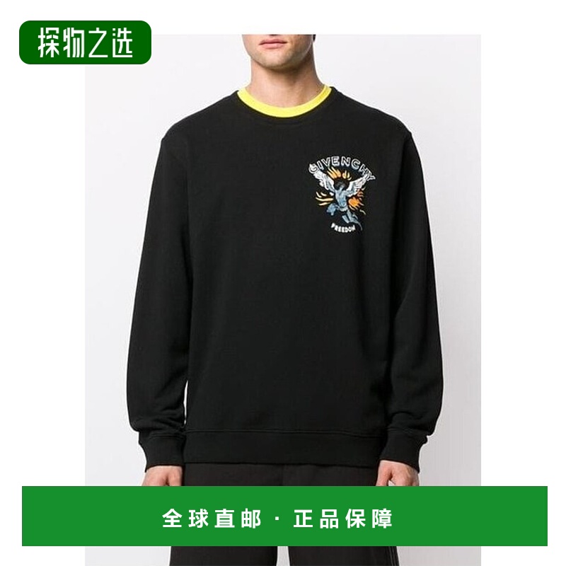 香港直邮Givenchy 徽标圆领卫衣 BMJ03930AF长袖纪梵希