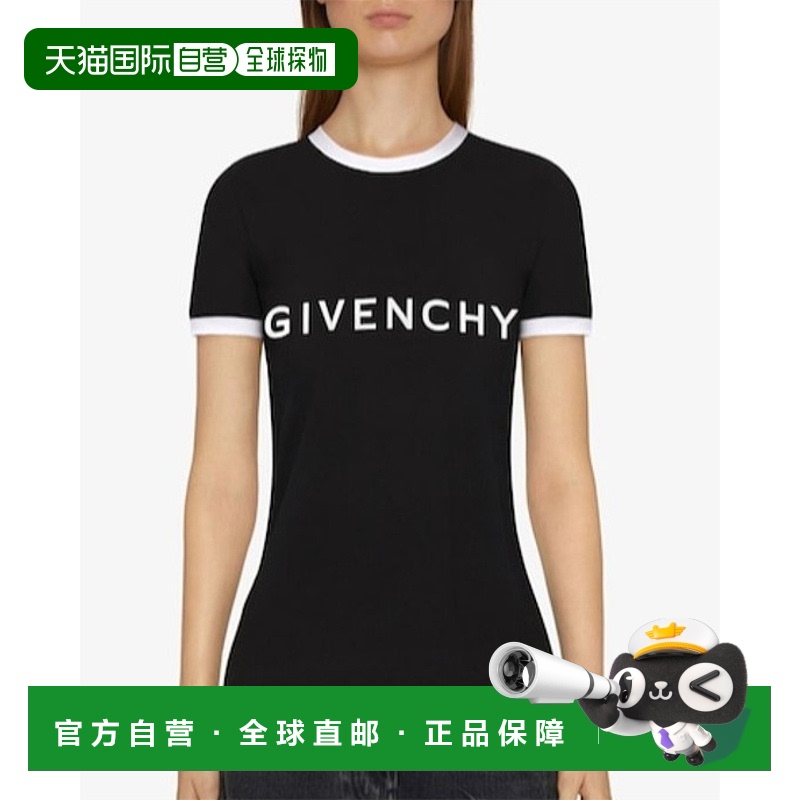 香港直邮Givenchy 徽标短袖T恤 BW70BF3YAC纪梵希