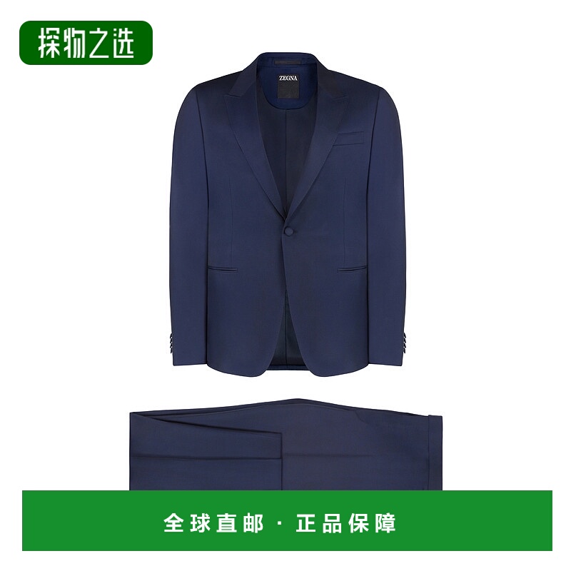 香港直邮Zegna 单排扣西装套装 283KGQ917700A9外套裤子