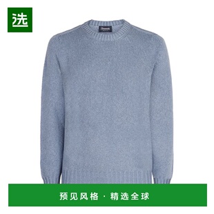 香港直邮DRUMOHR 男士针织衫 D5C103SS725 SS2025 蓝色 圆领毛衣