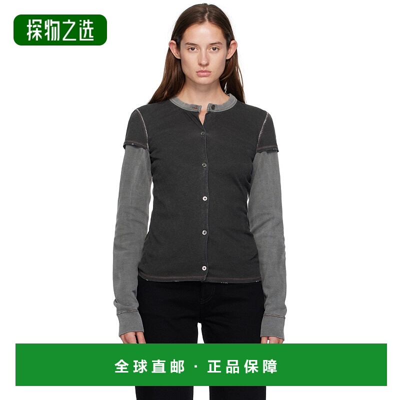 香港直邮Our Legacy 女士 灰色 Heat Long Sleeve 开衫 W4256HF