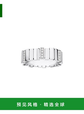 1h可退 欧洲直邮Dior 迪奥 女士白色白金戒指新款配饰婚戒