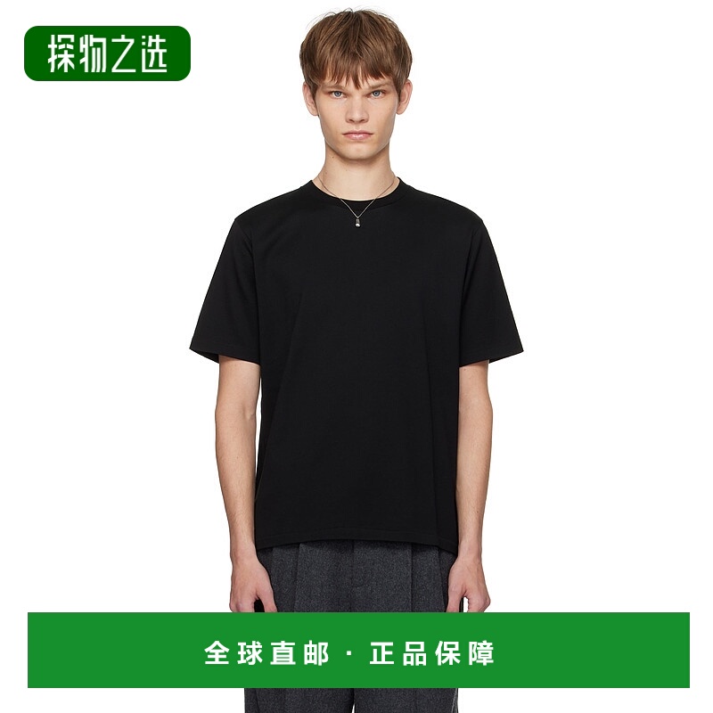 香港直邮AURALEE 男士 黑色 Luster Plaiting T 恤 A00P02GT针织