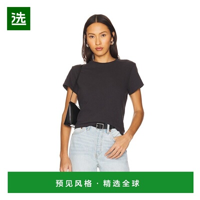 1h可退 香港直邮redone 女士 1950s 宽松款T恤 0242WBX5 black黑