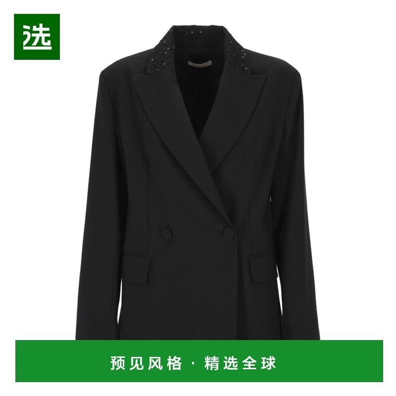 香港直邮ANTONELLI 女士西服 P3341886C999 AW2025 黑色 双排扣西,女装/女士精品,西装,淘宝优惠券,粉丝福利购,淘宝优惠卷