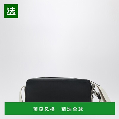 1h可退 香港直邮Jacquemus 男士 The Horizontal 黑色肩包(麻绳色