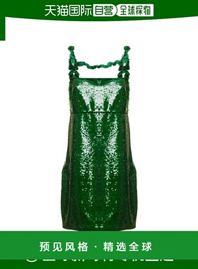 香港直邮Ganni 吊带亮片连衣裙 F7335背带裙