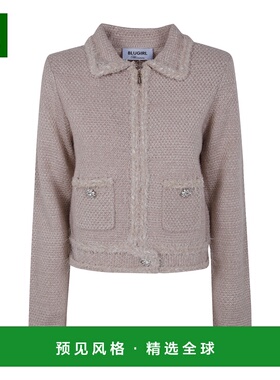 香港直邮BLUGIRL 女士西服 RF5152MA950C3840 AW2025 灰色 拉链针