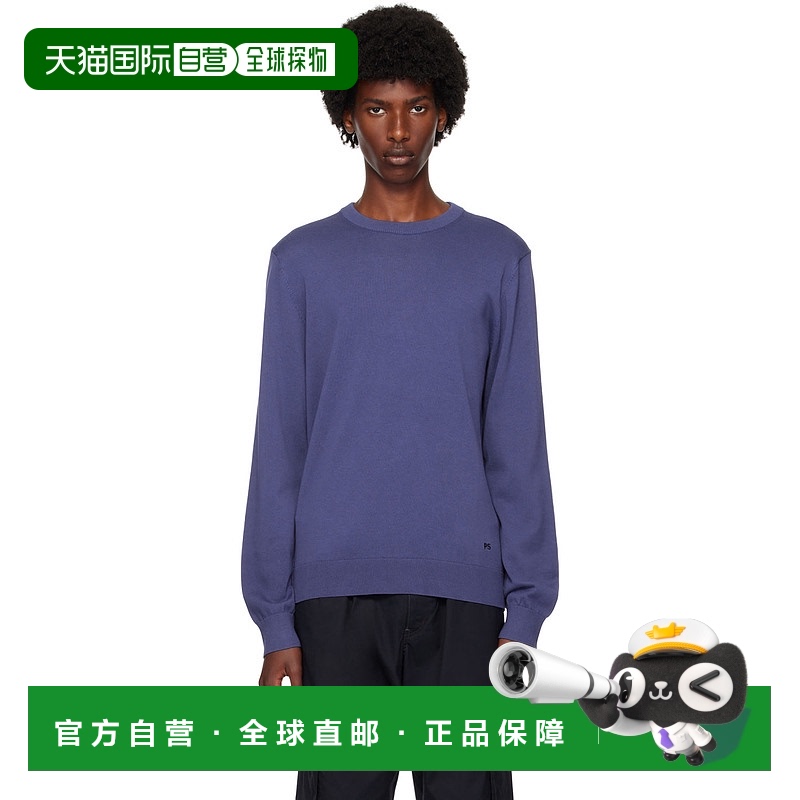 1h可退 香港直邮Paul Smith 保罗·史密斯 男士 蓝色针织衫 M2R50