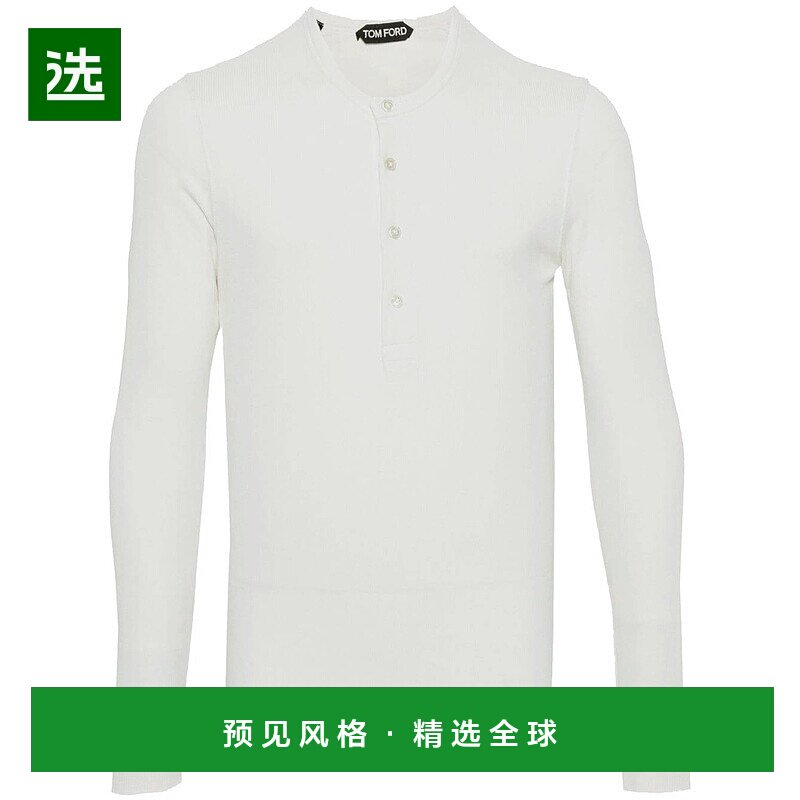 欧洲直邮TOM FORD 男士T恤JHL005JMT003F23AW004长袖汤姆福特