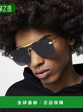 1h可退 欧洲直邮LV/路易威登 男士黑色金属太阳镜正品百搭显脸小