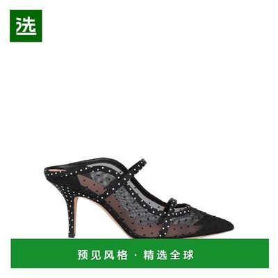 1h可退 香港直邮Malone Souliers 女士 Mules 木屐 black黑色 舒