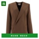 外套 1h可退 女士 不对称羊毛斜纹布西装 香港直邮LOULOU STUDIO