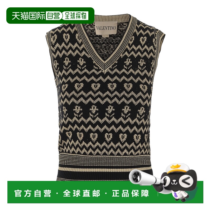 香港直邮Valentino V领针织马甲 BKM06C9H0