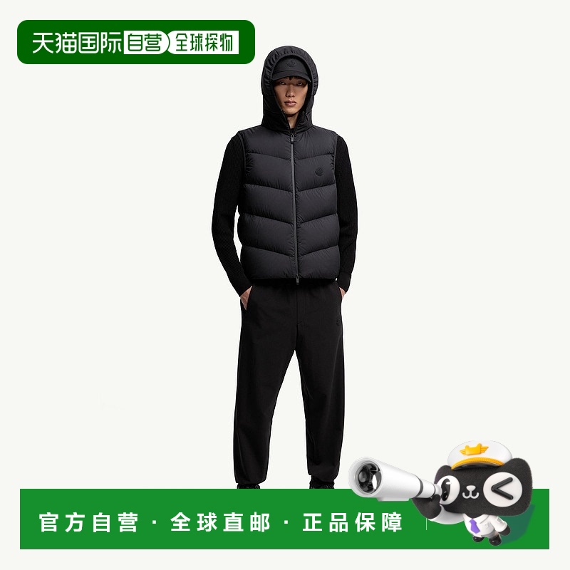 自营欧洲直邮Moncler/盟可睐 Guersac 连帽斜纹绗缝无袖羽绒服