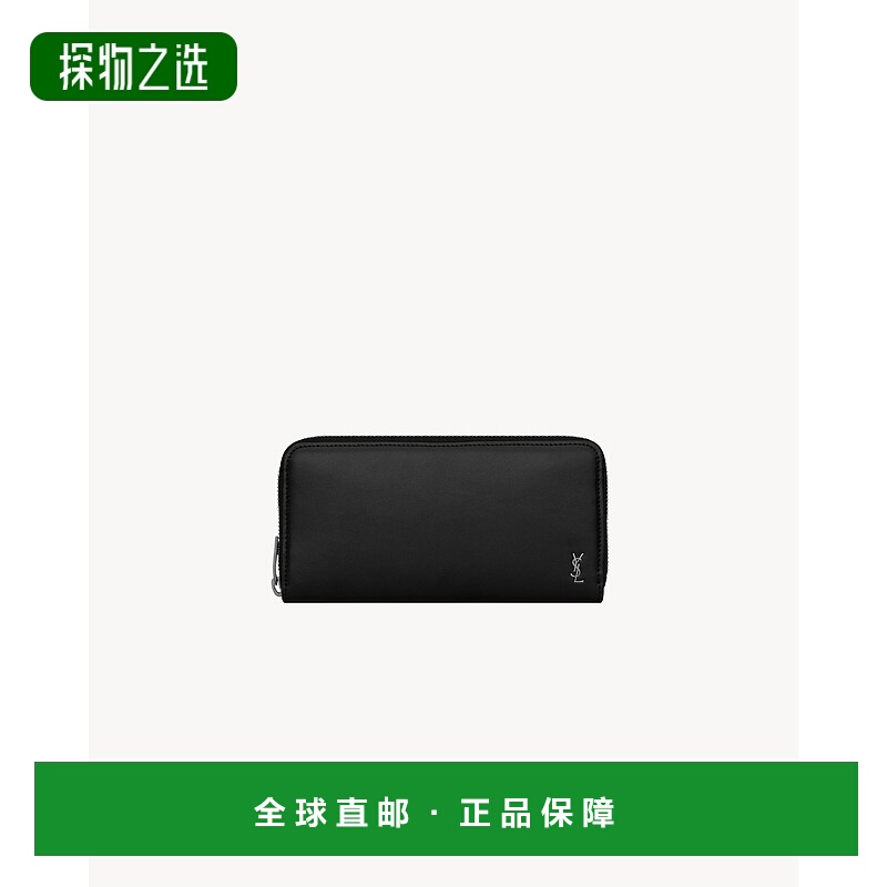 欧洲直邮YSL (2025) TINY CASSANDRE 哑光皮革拉链钱包