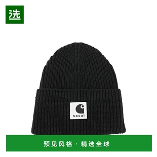 1h可退 香港直邮Sacai 男士 SACAI X CARHARTT WIP 黑色帽子 2500